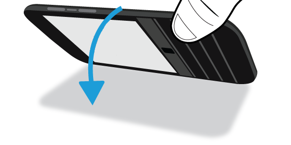 Non è necessario premere il tasto di accensione/blocco o posizionare il dito all'estremità inferiore dello schermo e scorrere verso l'alto per iniziare a utilizzare il dispositivo.