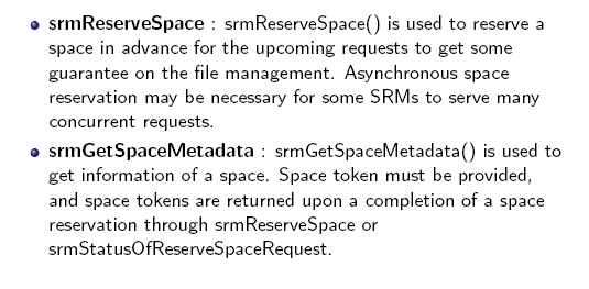 srmreservespace and