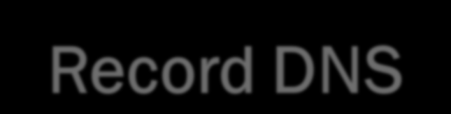 Record DNS DNS: database distribuito che memorizza Resource Record (RR) Formato RR: (nome, valore, tipo, ttl) r Tipo=A m nome è il nome dell host m valore è l indirizzo IP Tipo=NS nome è il dominio