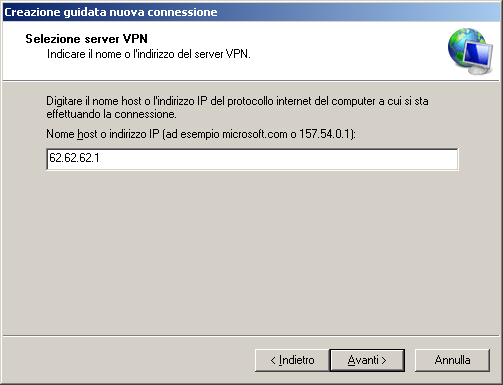 Nella seguente schermata possiamo inserire l ip pubblico statico dell interfaccia esterna di Zeroshell.