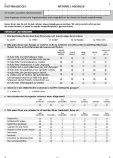 mese) Questionario preliminare (PRE) e test