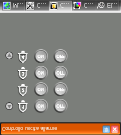 Guida utente x 0.25 - x 2: queste opzioni consentono di impostare la dimensione dello schermo popup della mappa.