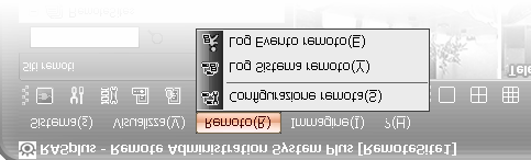 Guida utente Esci Disconnette tutte le connessioni correnti ed esce dal programma RASplus. Menu Visualizza Consente di visualizzare o chiudere la barra degli strumenti e i pannelli.