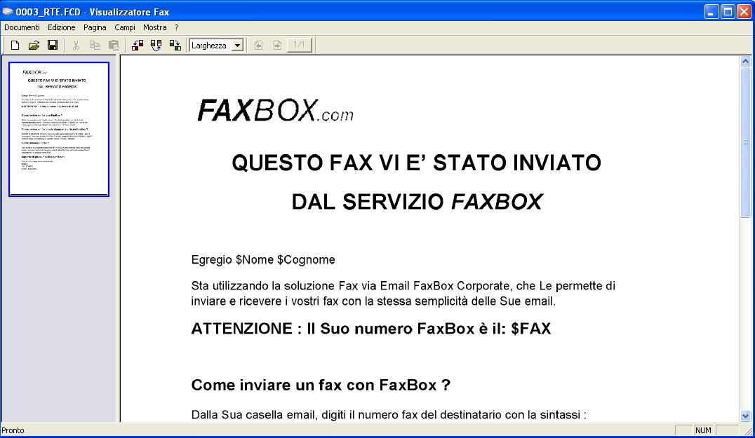 8.2 Come inviare un fax mailing? 8.2.1 Fax mailing personalizzato : Il fax mailing personalizzato permette di inserire in un fax altre informazioni per mezzo di variabili.