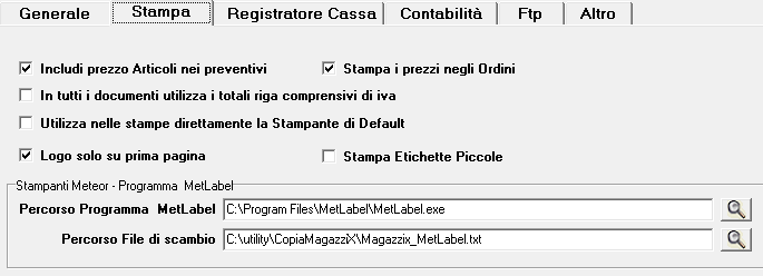 con il programma MagazziX.