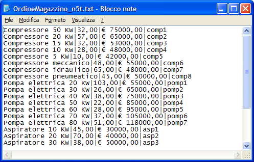 IMPORTARE O AGGIORNARE ARTICOLI IN ARCHIVIO DA FILES ESTERNI Il programma è completo di una funzione di importazione degli articoli in anagrafica.