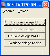 Sempre nella scelta gestione tributi, nella toolbar in alto, sono presenti due tasti funzione che permettono di eseguire rispettivamente la stampa e l anteprima dei modelli F24 previsti per il