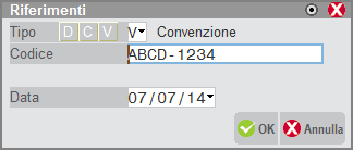 2.1.4 <DatiConvenzione> blocco contenente le informazioni relative alla convenzione.