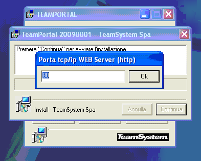 Installazione Selezionare la porta per