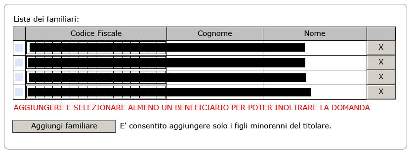 Attenzione: l indirizzo e-mail e il numero di cellulare sono campi obbligatori e devono essere necessariamente valorizzati per l invio della domanda. 3.