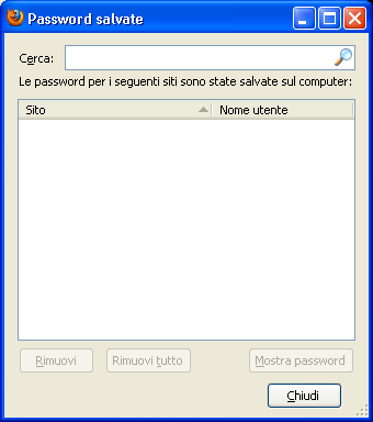 NON SALVARE MAI LE PASSWORD SU NESSUN