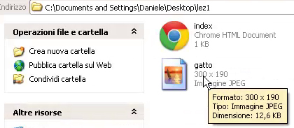 E consigliabile posizionare le immagini che utilizziamo per il nostro sito web all interno della stessa cartella dove salviamo tutti gli altri file in html o almeno in una sotto directory per