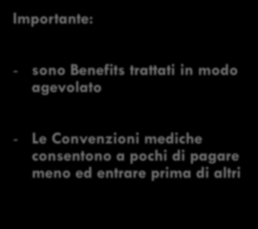 Mancanza di equità sociale Resta il fatto che, a livello sociale, c è un forte disequilibrio: per pochi e non per tutti!