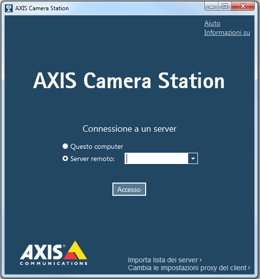 Pag. 8 Guida di installazione di AXIS Camera Station Configurazione di rete AXIS Camera Station è in grado di registrate e riprodurre video da codificatori video e videocamere collegate a una rete