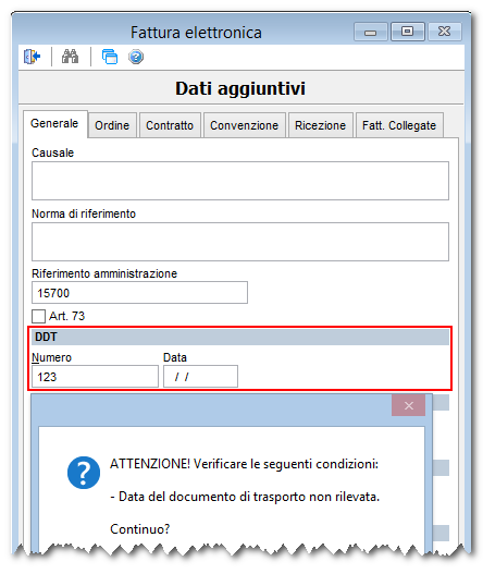 2.2 Integrare i dati della fattura elettronica.