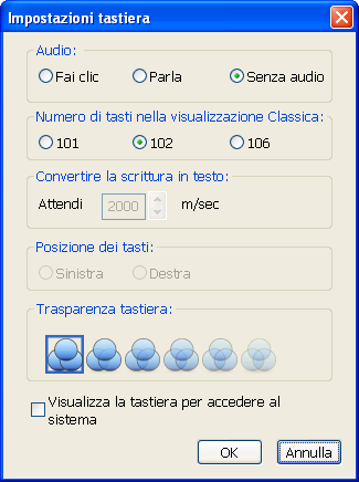 Impostazioni livello di inchiostro, consente di configurare il pannello di opzioni Livello di inchiostro.