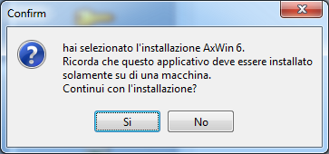 Installazione AXWIN6 # Attività Immagine 24. Dalla consolle di installazione selezionare Installazione Axwin6.