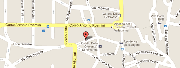 Info e contatti WHERE WE ARE Address Via delle Scuole, 24 Rovereto (Tn) Phone +39 0464 431732 Website