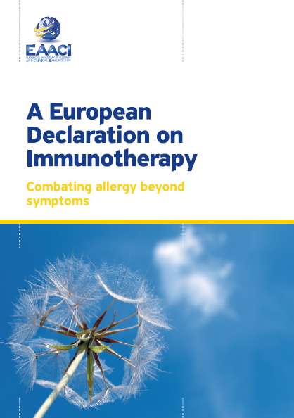 Immunoterapia specifica : EAACI Declaration