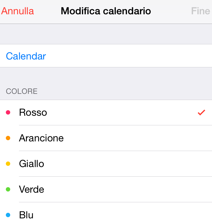 Per verificare che i dati siano stati correttamente importati, selezionare la voce Calendario in basso (posizione centrale) per accedere alle impostazioni: Figura 32: Configurazione Calendari