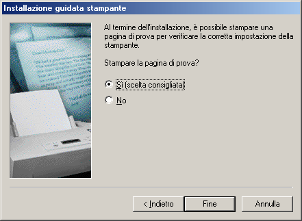 Installazione del driver della stampante Collegamento con il cavo USB (Windows Me) Selezionare Specificare un percorso e 8 immettere D:\Italian\PS\Setup\Windows\Ps_106_E\ Windows (dove "D:" è l'unità