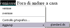 Nell'esempio qui a fianco viene impostato il campo Orario: nella parte Sezione si può scegliere se deve essere fisso o variabile; nella parte Formato si può sceglierne la visualizzazione in base alle