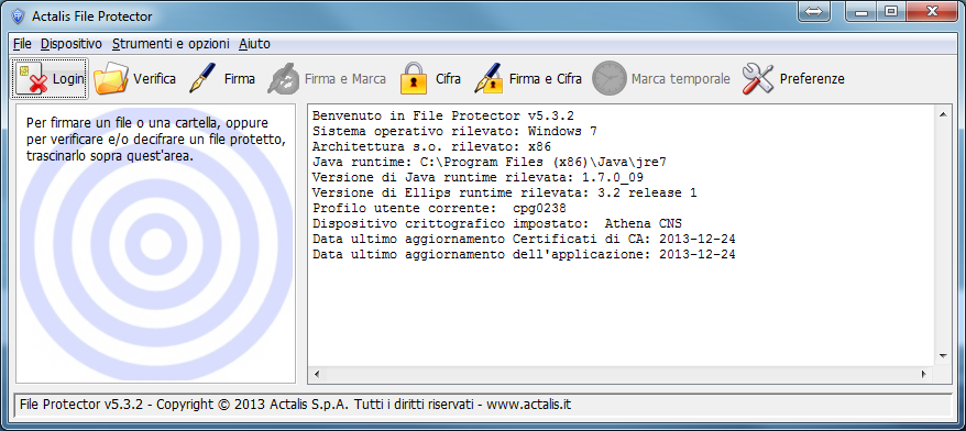 Dalla finestra Apertura file selezionare il file RinnovoConsiglio_Certificato_Cifratura.cer precedentemente salvato dal sito internet dell Ente Camerale e cliccare su Apri.