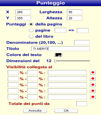 Ora modifichiamo il pulsante conferma, conferma: clic sulla chiave e si apre la finestra Pulsante Nell etichetta inseriamo le parole che vogliamo: ad esempio Verifica ora, Vedi la soluzione.