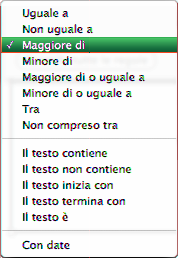 Per applicare la formattazione condizionale, seleziona uno più celle, quindi definisci una o più regole.