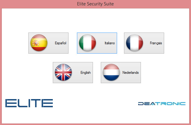 Manuale di programmazione PRIMO AVVIO ELITE SECURITY SUITE Il programma si avvia cliccando sull'icona Elite Security Suite, la sua posizione