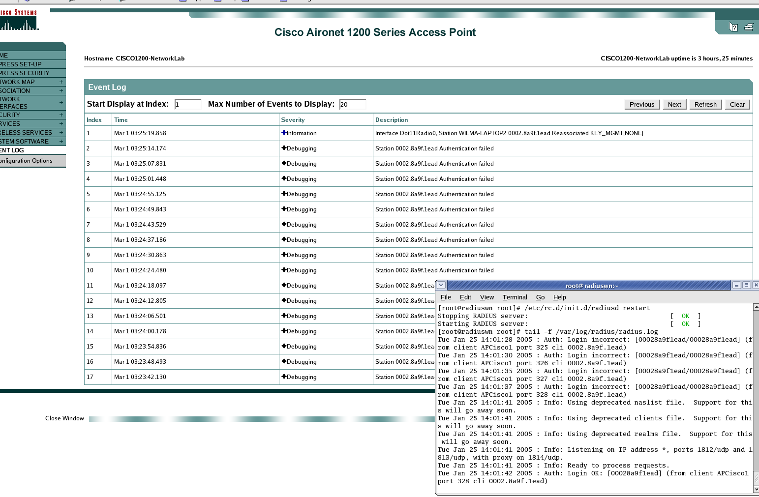 AP 1200: SSID e