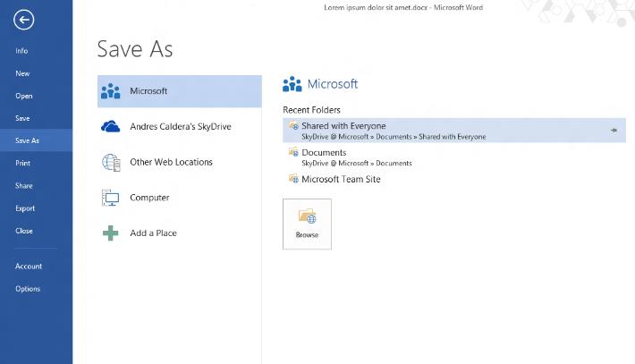 Sign In Office I documenti recenti viaggiano con il profilo utente Office è sempre connesso al Microsoft Account Riconosce le impostazioni e gli ultimi