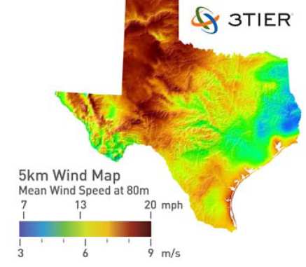 Texas Il Texas è lo stato leader nell eolico, capace di produrre il 7,8% della produzione elettrica nazionale In Texas è presente tra l altro la più