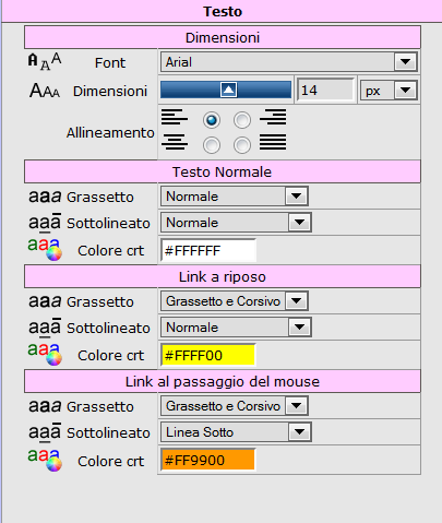 XFACILE / XTOTEM Pagina 318 Scheda Caratteri e altro Attraverso questa scheda si possono definire: Caratteristiche del testo Dell'eventuale testo scorrevole Lo sfondo delle pagine sul browser Il