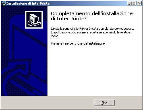 Cliccare su Installa per Avviare l installazione di InterPrinter Fig. 1.