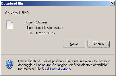 Per questo motivo dovremo crearne uno su uno dei due firewall ed importarlo sull altro: Creare il certificato: