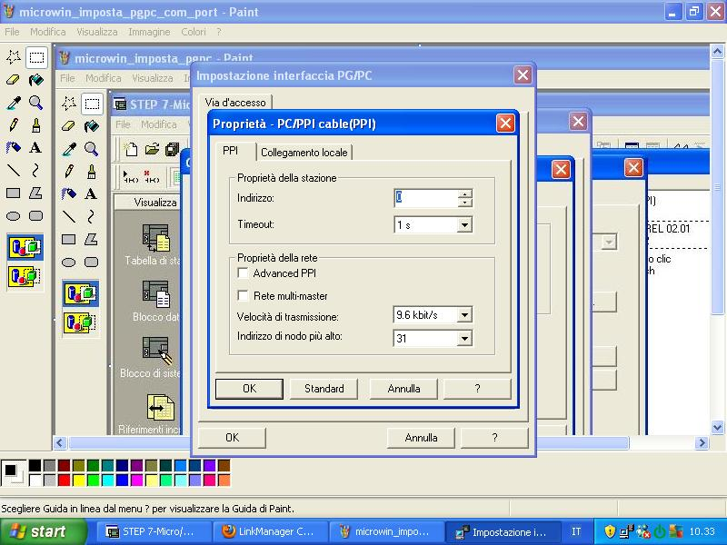 3. Cliccare su proprietà e scegliere la porta COM mostrata in precedenza dal LinkManager (Illustrazione 5). Illustrazione 8: selezionare la porta com da utilizzare 6.