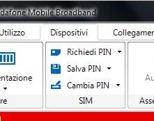 Internet Key WiFi R201: guida primo utilizzo B Rimozione del PIN della SIM dal Pannello di Controllo 3 4 Cliccare sul tab