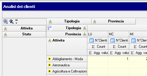 Analisi dati anagrafica clienti Richiesta del Ministero del Lavoro Analisi carico