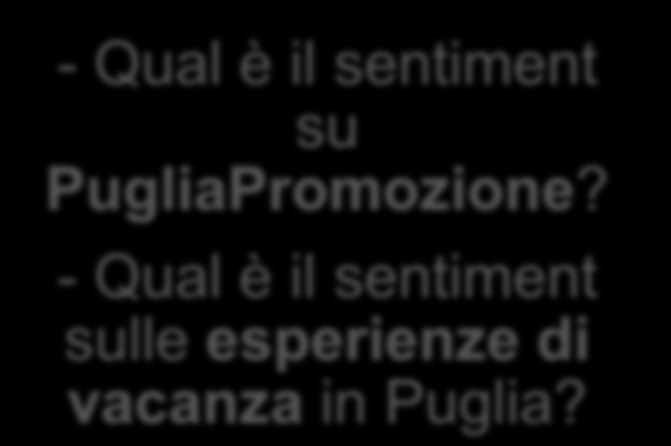 Obiettivi dello studio Con il presente studio Mimesi ha analizzato i consumer-generated media (forum, blog e social network) per determinare: - Quanto si parla di PugliaPromozione?