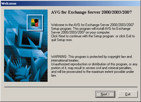 4. Opzioni di installazione di AVG per server e-mail Dopo il completamento dell'installazione di AVG viene avviata l'installazione dei singoli server e-mail.