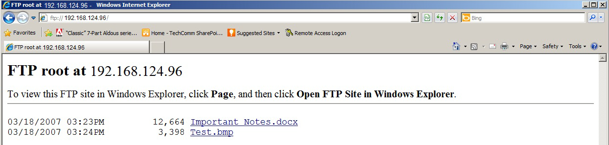 Sistema operativo Windows Capitolo 4 Accesso e upload FTP anonimo Le opzioni di sicurezza FTP predefinite consentono l accesso anonimo al pannello operatore e la copia dei file da un computer alla