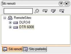 Pag. 2 1 Configurazione 1.1 Siti remoti Consente di configurare l'elenco delle connessioni per l'accesso remoto. Cerca: Inserire un testo per cercare un sito remoto precedentemente creato.