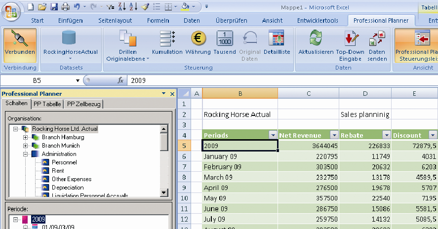 Professional Planner Services per Microsoft Excel 2007 In molti casi Microsoft Excel è lo strumento che viene utilizzato per le attività di pianificazione e controllo.