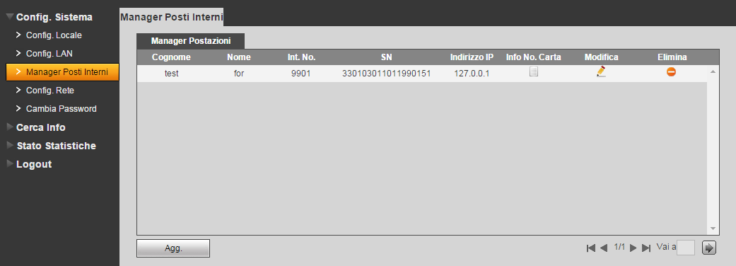 4.1.1.3 Ora sistema Qui potete impostare il formato della data, dell'ora e data e ora di sistema. È anche possibile fare clic su Sincr. PCS per sincronizzare l'ora di sistema con il PC. 4.1.2 Config.