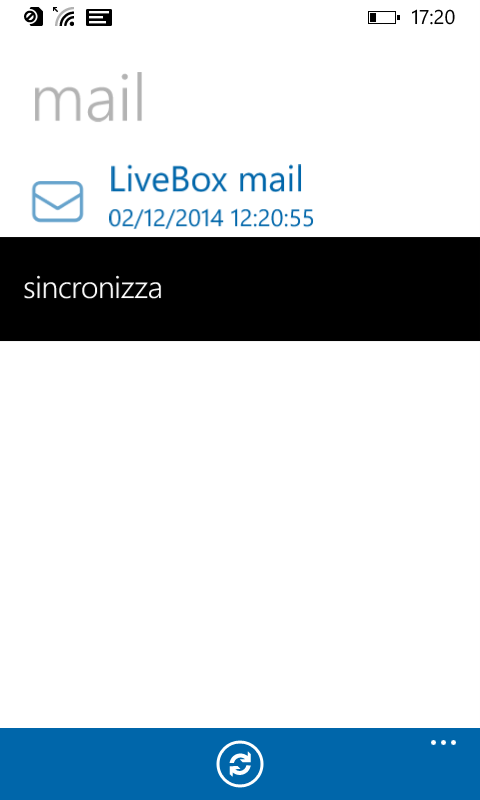 ATTENZIONE: Dall applicazione Windows Phone si possono solo vedere gli allegati e sincronizzare la mail ma non si