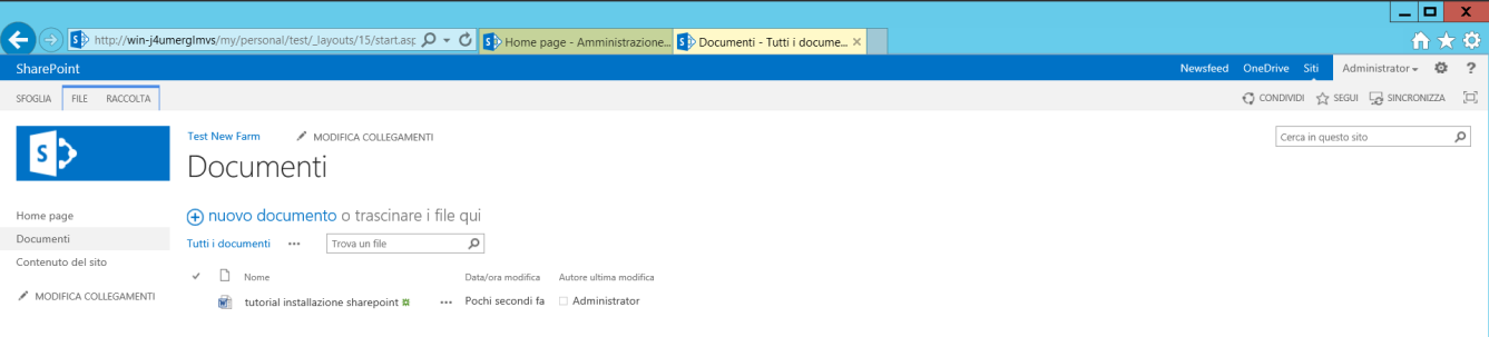 Microsoft Office Word, durante la fase di salvataggio del documento, effettuerà una connessione al Server di SharePoint.