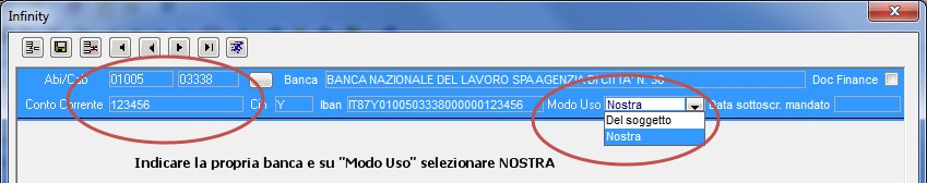 In questo modo ogni volta che verrà usato il cliente nel gestionale si riporterà la condizione di pagamento e la banca d'appoggio.