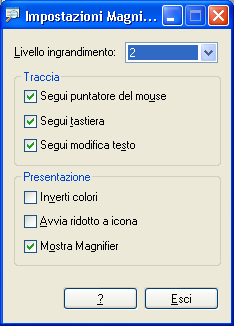 3.8 magnify Effetto Parametrizzazione dell