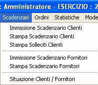 11 Scadenzario Tutte le tue scadenze in un Click Stampa scadenzari Tutte le scadenze degli effetti emessi ai tuoi clienti e degli effetti che ti sono stati emessi dai fornitori le hai sotto